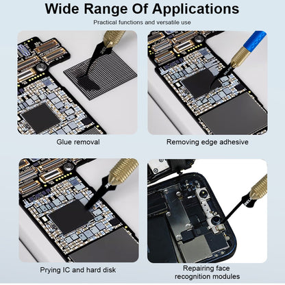 RELIFE TK5 8 in 1 Blade Set Multifunctional Tool for Mobile Motherboard IC / CPU Repair Glue Removal and Precision Prying
