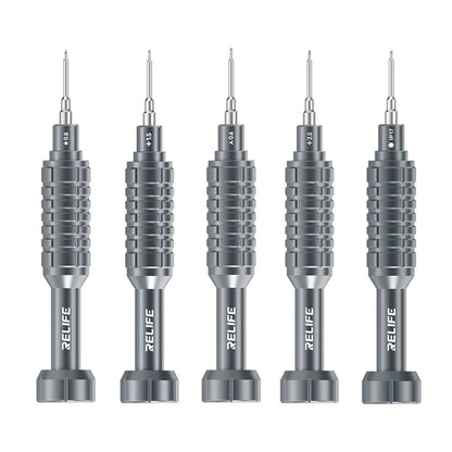 RELIFE RL-730A 5 in 1 Steel Cannon King Classic Series Aluminum Alloy Screwdriver Set with Magnetic Tip