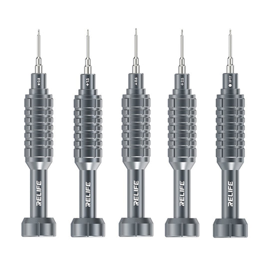 RELIFE RL-730A 5 in 1 Steel Cannon King Classic Series Aluminum Alloy Screwdriver Set with Magnetic Tip