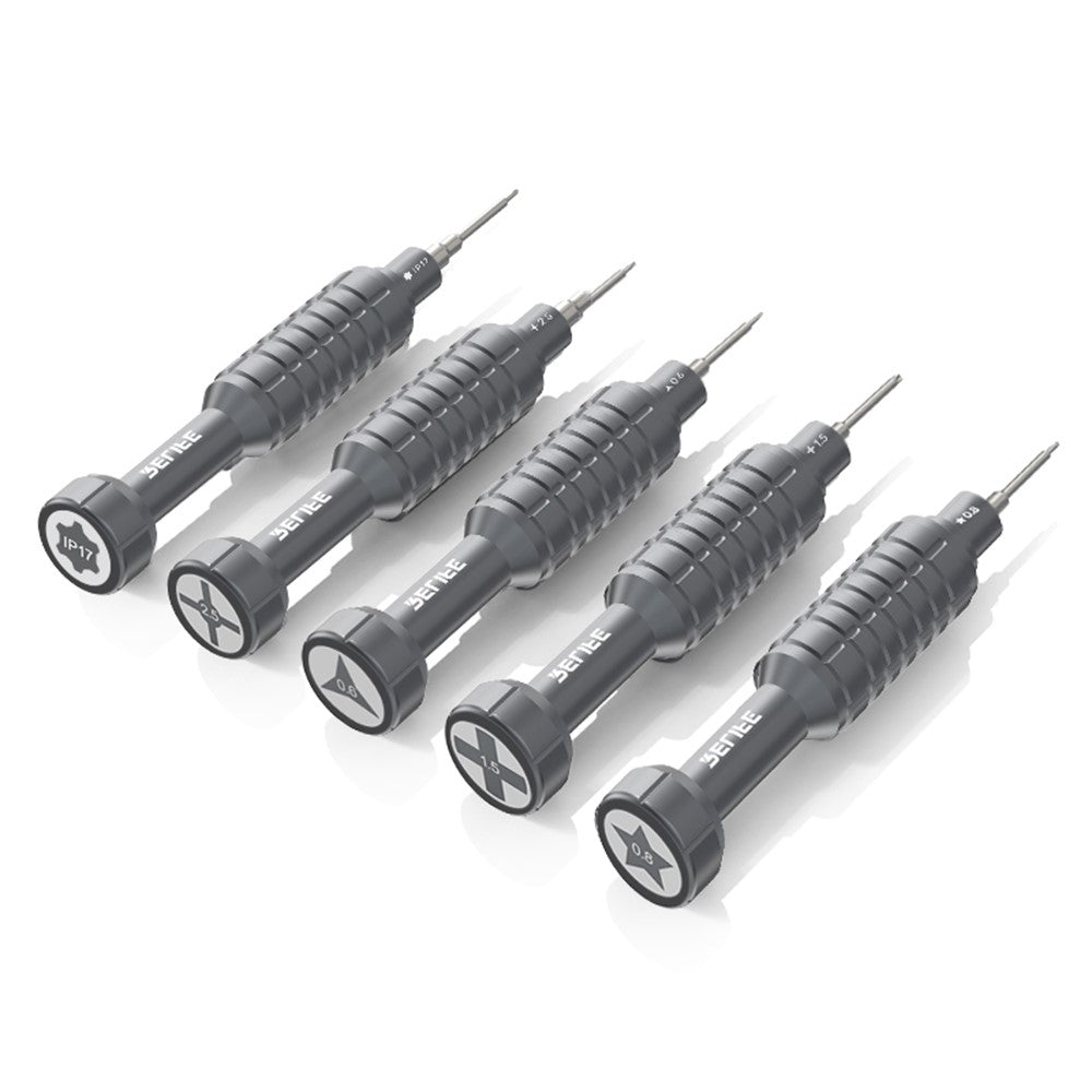 RELIFE RL-730A 5 in 1 Steel Cannon King Classic Series Aluminum Alloy Screwdriver Set with Magnetic Tip