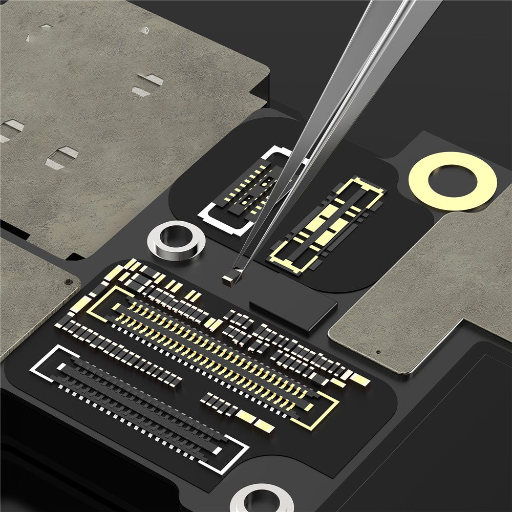 RF4 RF-TZ06 High-Precision Pointed Tweezers Wide-Body Hardened Non-Slip Tweezers with R-Shaped Hollow