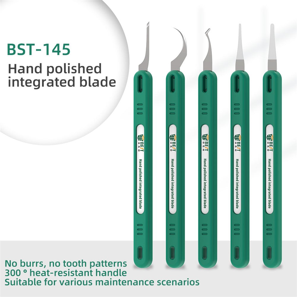 BEST BST-145 5Pcs Multi-Functional Hand-Polished Blade Set Heat-Resistant Integrated Remover Knife Repair Tool Kit