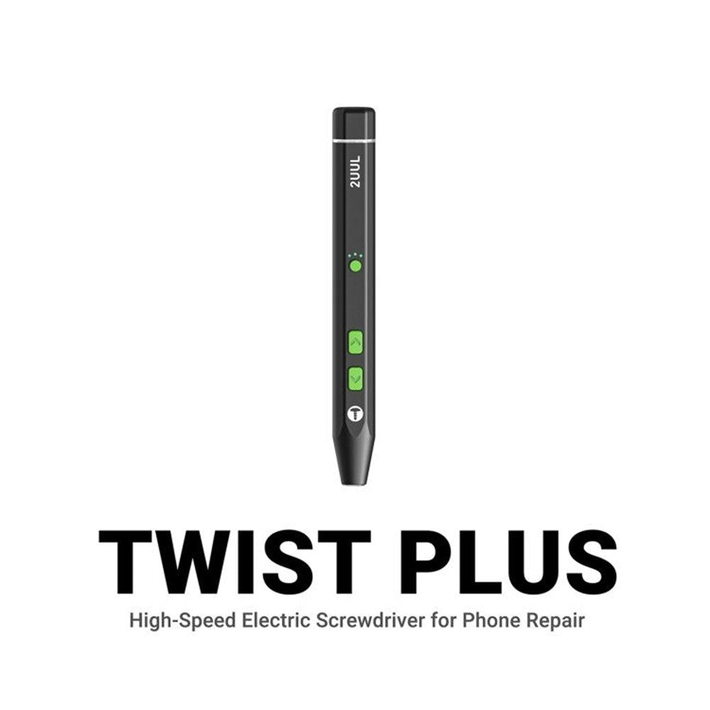 2UUL Twist Plus Electric Screwdriver Set High Speed 400 RPM Torque Protection For Phone Repair with LED Light