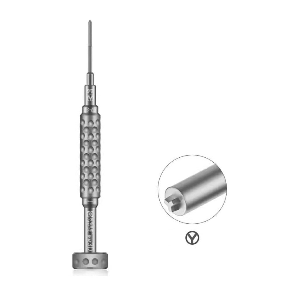AMAOE AD-3D Precision Screwdriver Bits with Anti-Slip Aluminum Handle Strong Magnetic For Electronic Device Repair