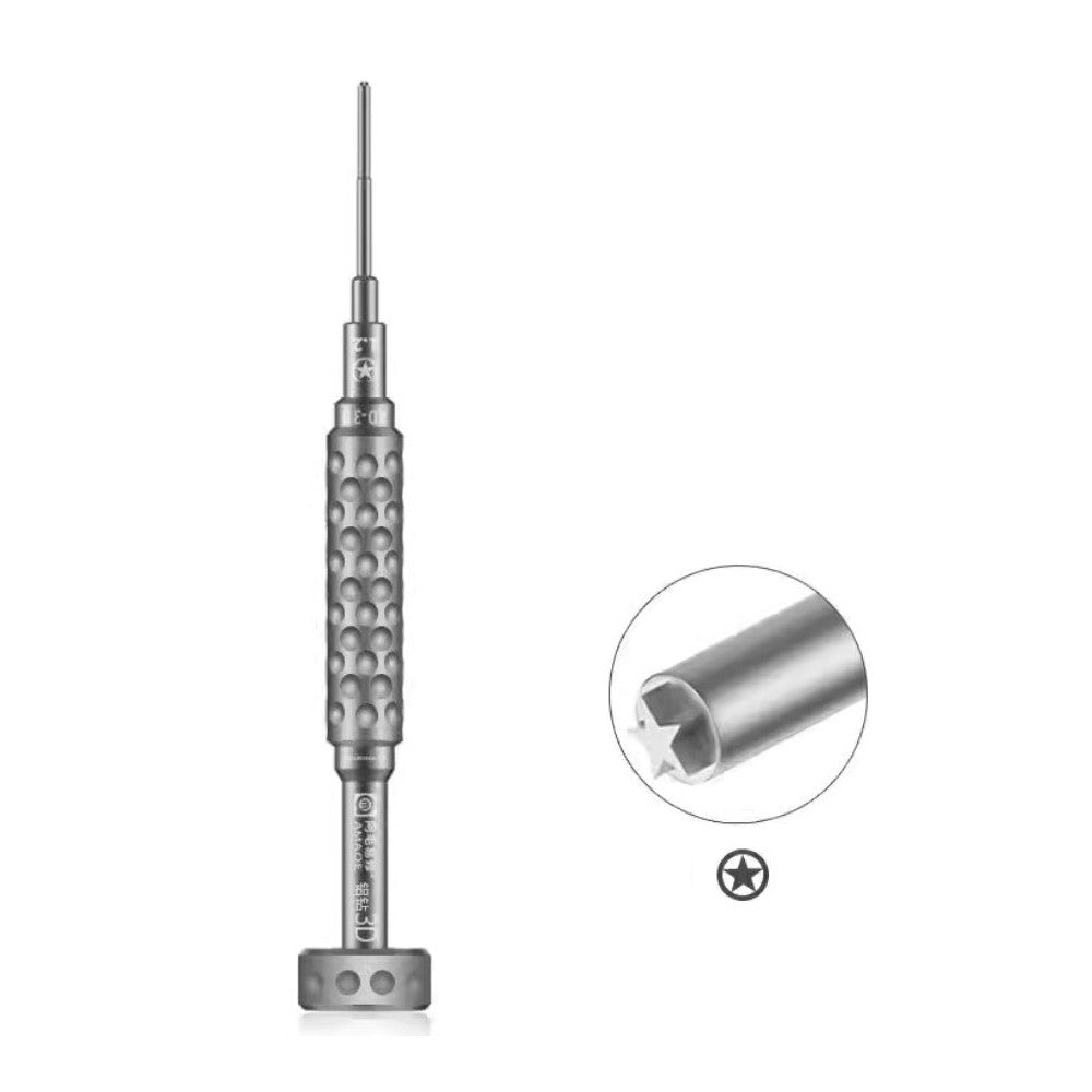 AMAOE AD-3D Precision Screwdriver Bits with Anti-Slip Aluminum Handle Strong Magnetic For Electronic Device Repair