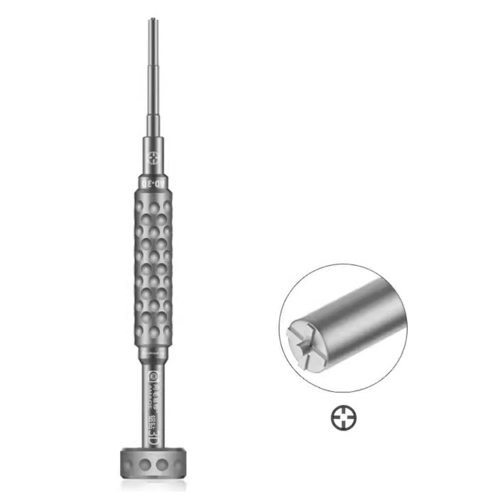 AMAOE AD-3D Precision Screwdriver Bits with Anti-Slip Aluminum Handle Strong Magnetic For Electronic Device Repair