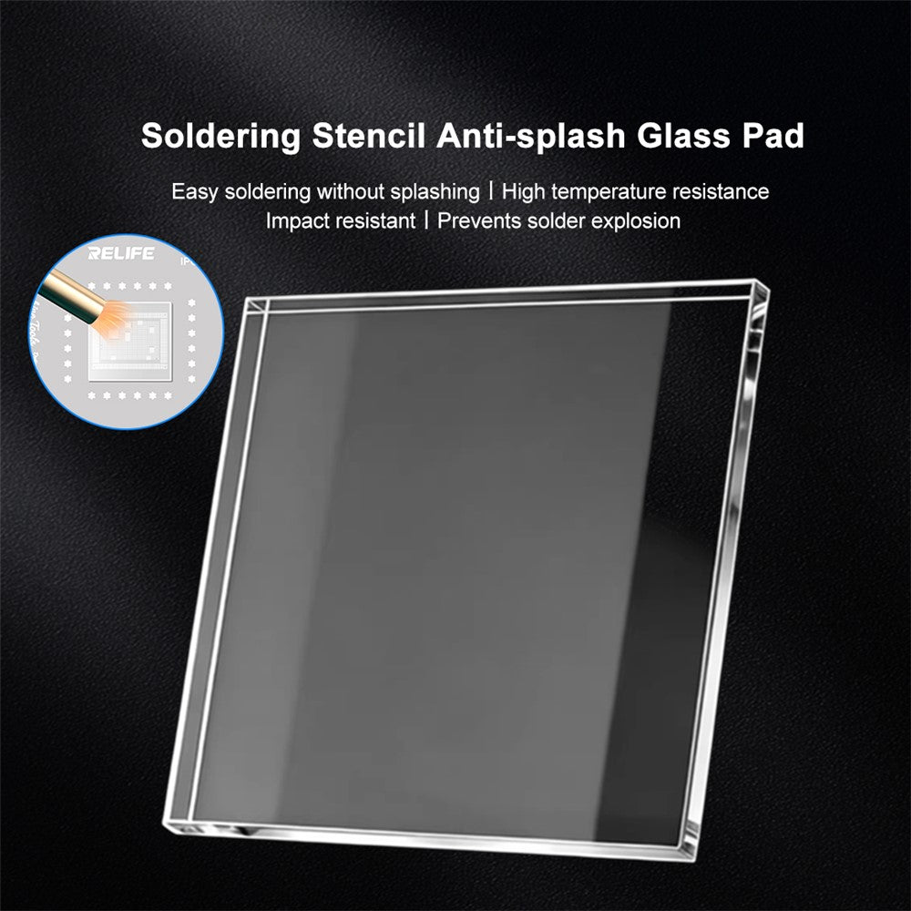 SUNSHINE 5 PCS Soldering Stencil High Temperature Resistant Anti-Explosion Anti-Splash Glass Pad
