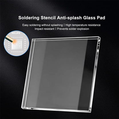 SUNSHINE 5 PCS Soldering Stencil High Temperature Resistant Anti-Explosion Anti-Splash Glass Pad