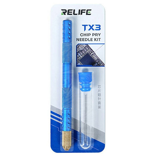 RELIFE TX3 Precision Chip Curling Prying Needle Kit for Electronic Repair