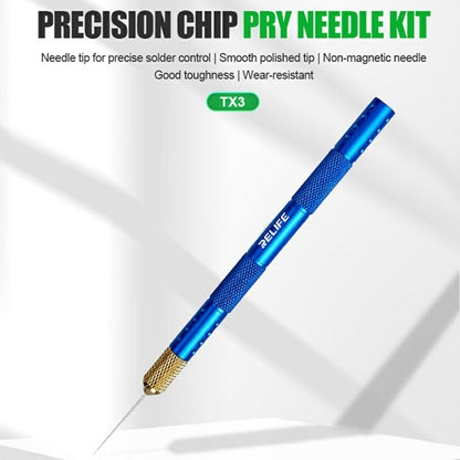 RELIFE TX3 Precision Chip Curling Prying Needle Kit for Electronic Repair