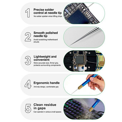 RELIFE TX3 Precision Chip Curling Prying Needle Kit for Electronic Repair