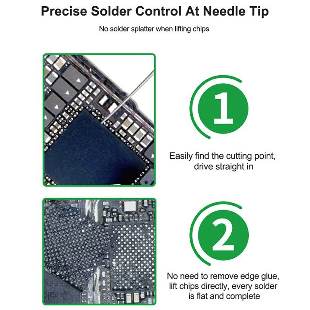 RELIFE TX3 Precision Chip Curling Prying Needle Kit for Electronic Repair
