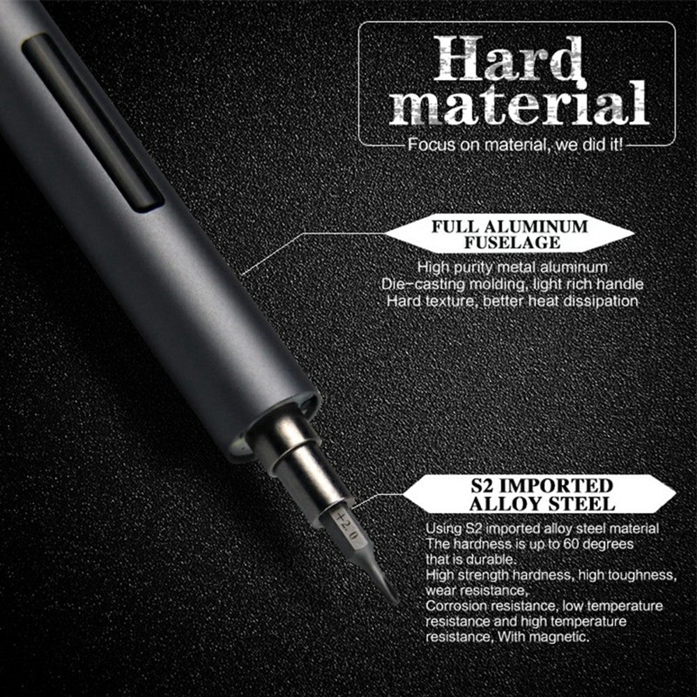 SUNSHINE SD-18E Lithium Electric Precision Screwdriver Kit 14Pcs S2 Alloy Steel Bits 3 LED Lights