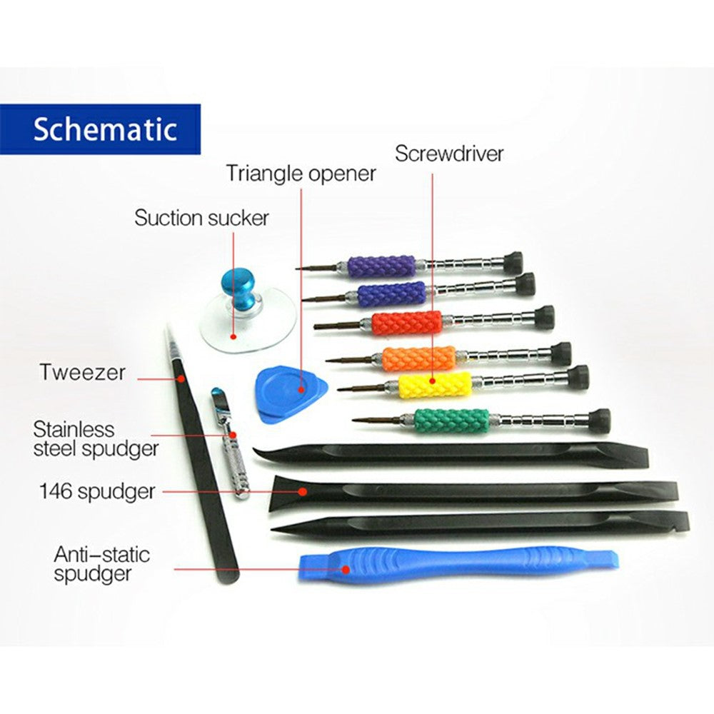 SUNSHINE SS-5115 Multi-Purpose Phone Repair Tool Kit Screwdriver Prying Tool Disassembly Set