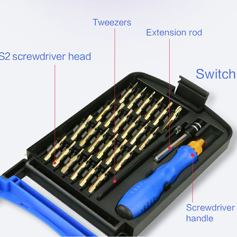 SUNSHINE SS-5114 27 in 1 Magnetic Screwdriver Set Hardware Repair Tool Kit for Phone Laptop Electronics Repair