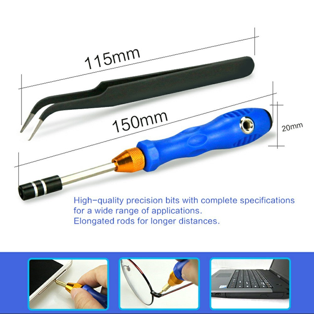 SUNSHINE SS-5114 27 in 1 Magnetic Screwdriver Set Hardware Repair Tool Kit for Phone Laptop Electronics Repair