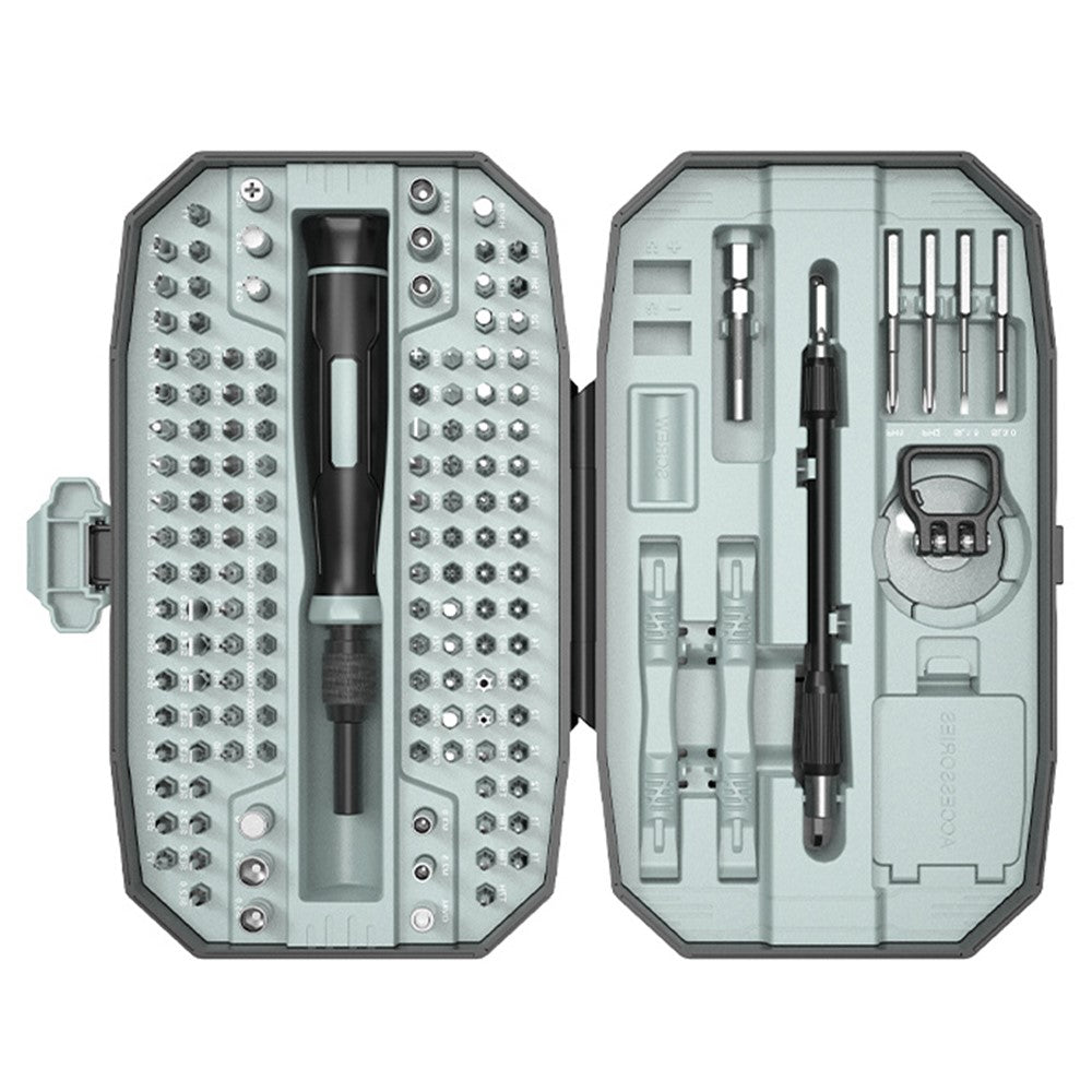 JIAFA MT-T152 152 in 1 Precision Screwdriver Set CRV Steel Magnetic Handle Repair Kit for Electronics