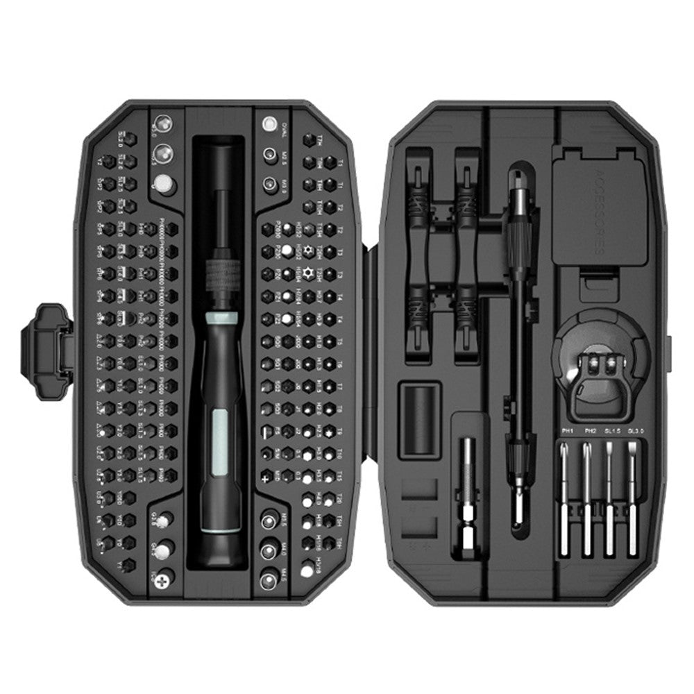 JIAFA MT-T152 152 in 1 Precision Screwdriver Set CRV Steel Magnetic Handle Repair Kit for Electronics