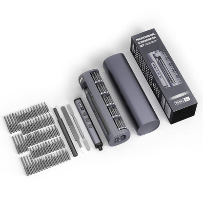 JIAFA 78 in 1 Electric Screwdriver Set 5 Torque Gear LED Screen USB-C for Phone Repair