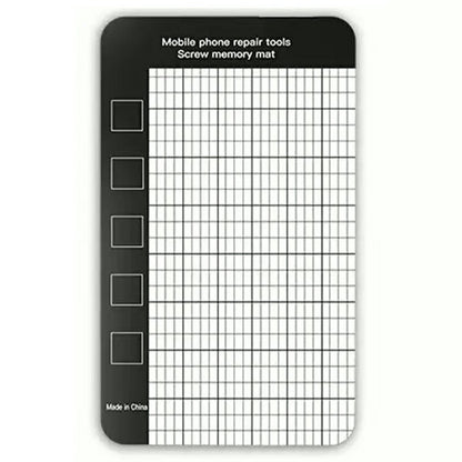 JIAFA 145 x 45mm Magnetic Screw Organizer Mat Memory Pad for Mobile Phone Repair Tools