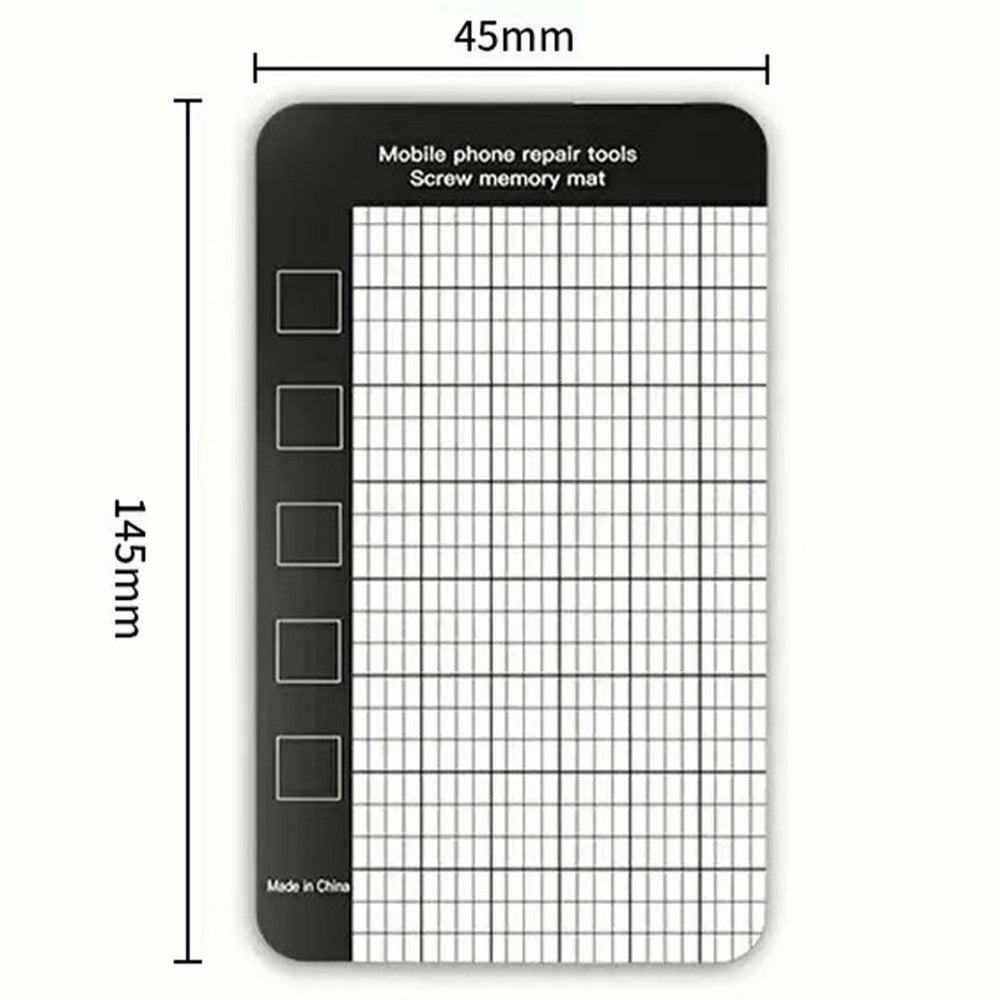 JIAFA 145 x 45mm Magnetic Screw Organizer Mat Memory Pad for Mobile Phone Repair Tools