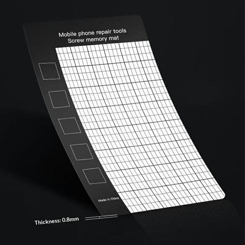 JIAFA 179 x 65mm Magnetic Screw Organizer Mat Memory Pad for Mobile Phone Repair Tools