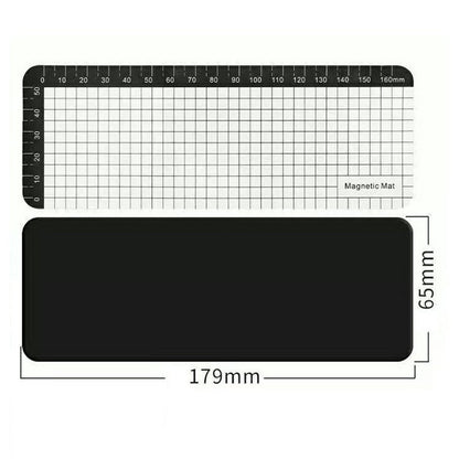 JIAFA 179 x 65mm Magnetic Screw Organizer Mat Memory Pad for Mobile Phone Repair Tools