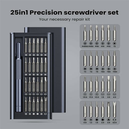 AXTH 25 in 1 Precision Screwdriver Set Magnetic Mini Repair Tool Kit for Phone, Computer, Watch, Laptop, Macbook