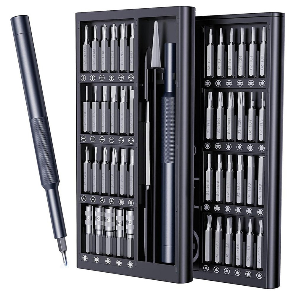 AXTH 50 in 1 Precision Screwdriver Set S2 Steel Magnetic Bits Repair Tool Kit for Phone Laptop Gaming Console Watch Glasses