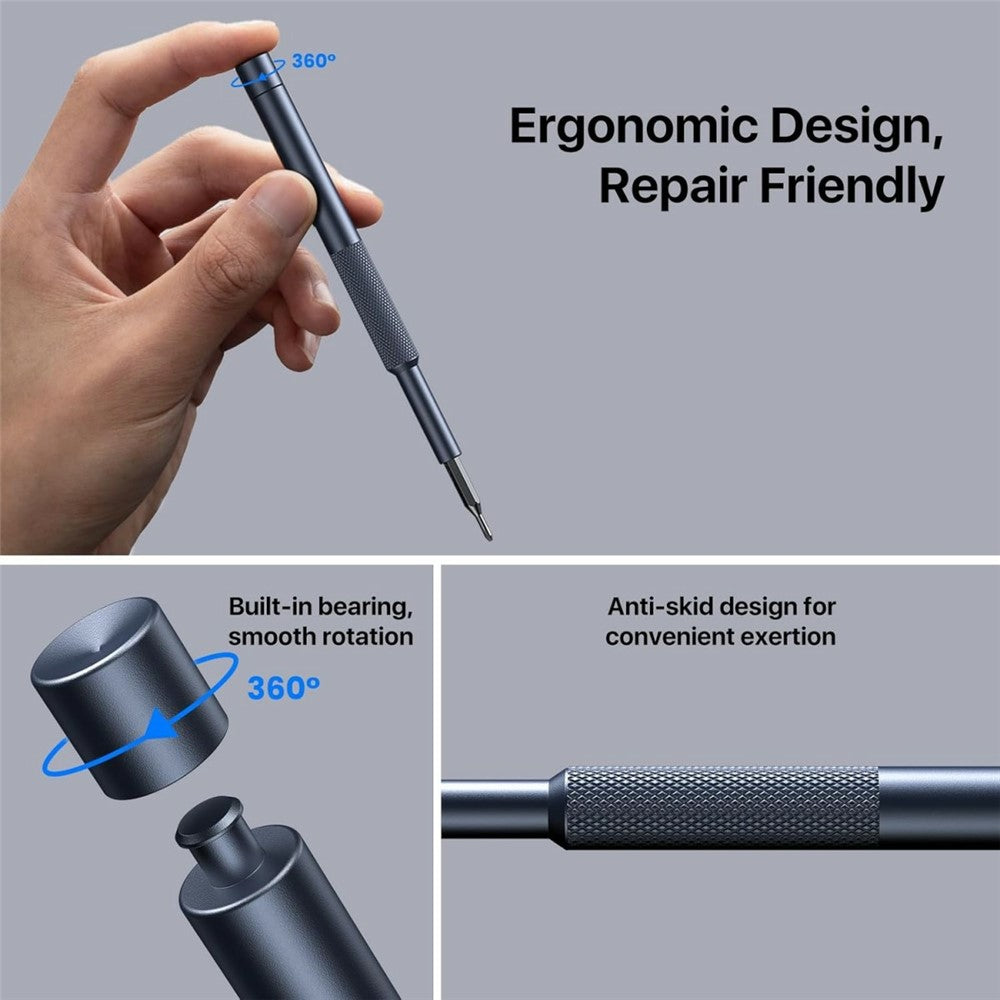 AXTH 128 in 1 Precision Screwdriver Set S2 Steel Bits Portable Repair Tool Kit for iPhone MacBook Switch