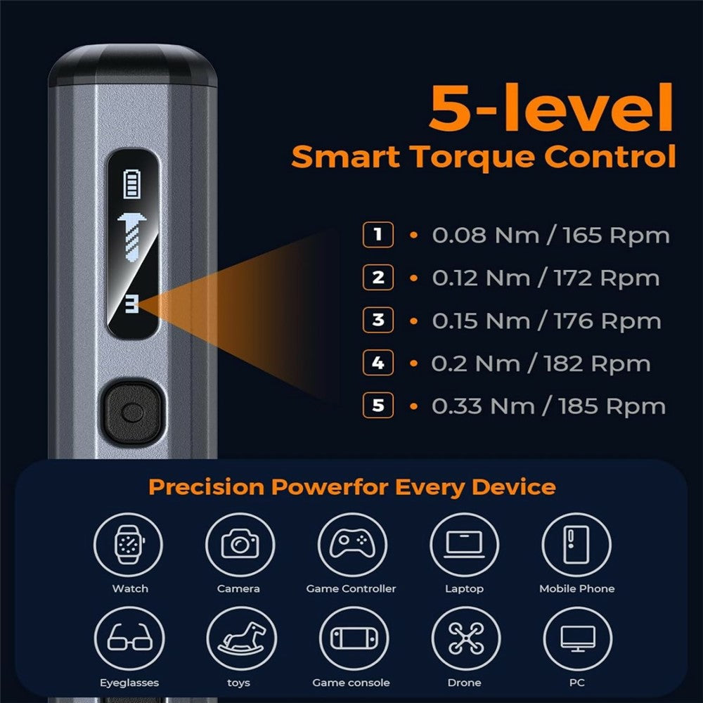 AXTH 76 in 1 Electric Screwdriver Set Multi-Function Tiny Cordless Repair Tool Kit for Electronics Repair