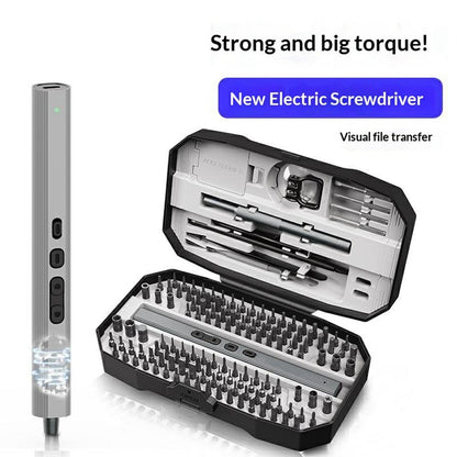 JIAFA 153 in 1 Electric Screwdriver Set S2 Steel Bits LED Light Screwdriver for Phone Laptop Repair