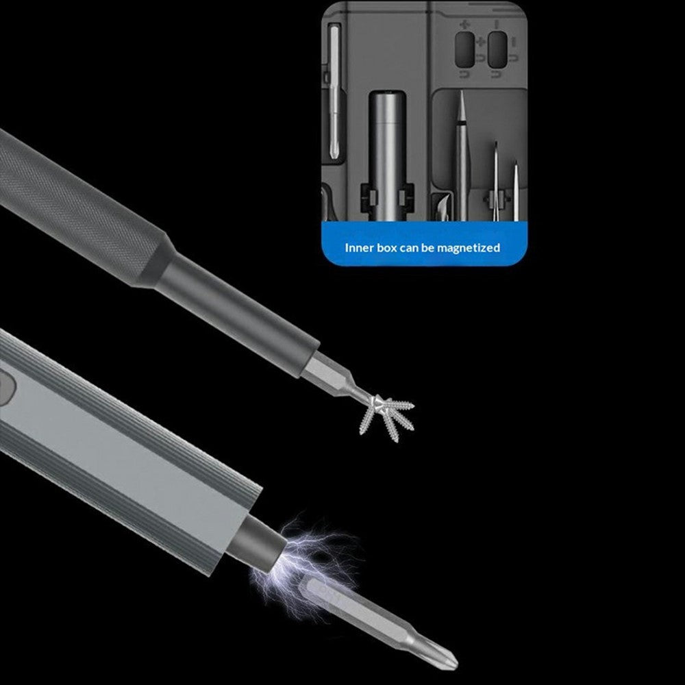 JIAFA 153 in 1 Electric Screwdriver Set S2 Steel Bits LED Light Screwdriver for Phone Laptop Repair