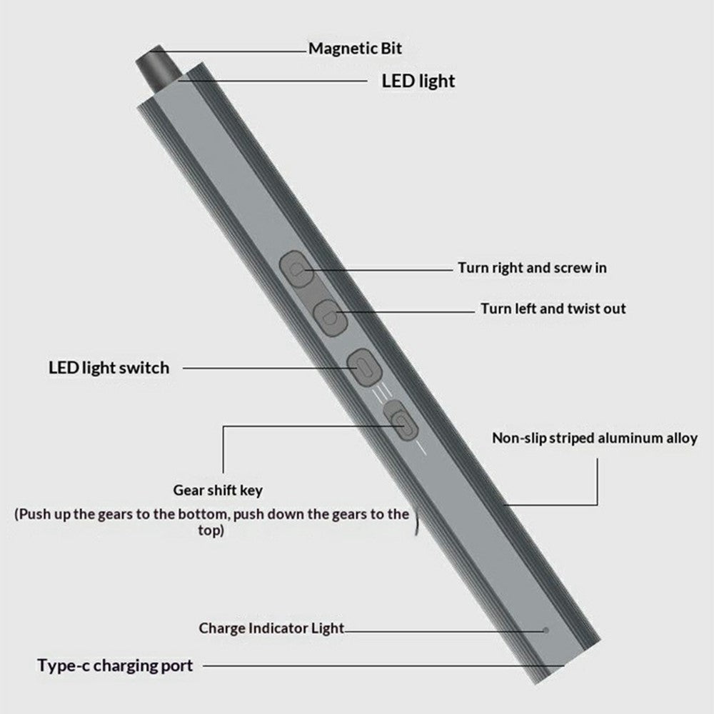 JIAFA 153 in 1 Electric Screwdriver Set S2 Steel Bits LED Light Screwdriver for Phone Laptop Repair