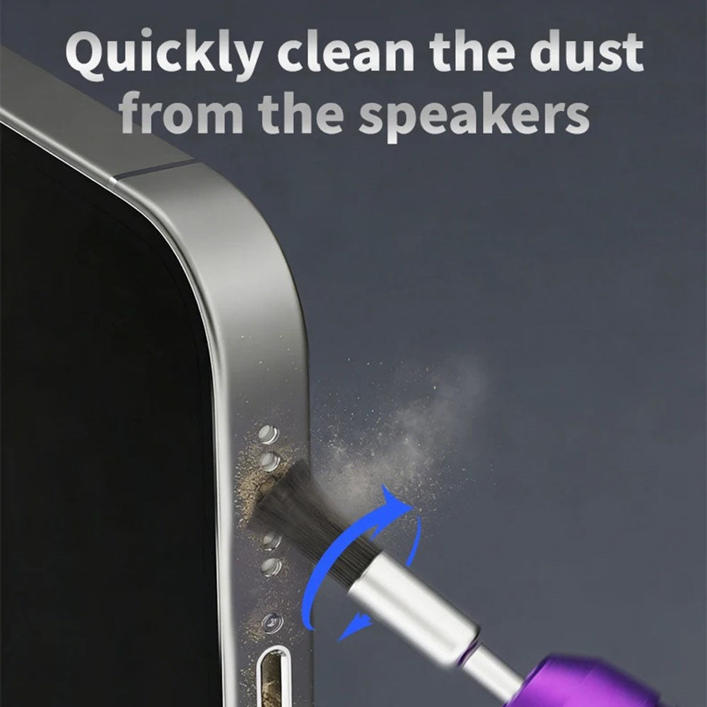 LANRUI QB95 10Pcs / Box 2.35mm Dust Cleaning Brush Steel Handle Dust Cleaning Mane Brush for Phone Repair IC Pad Motherboard