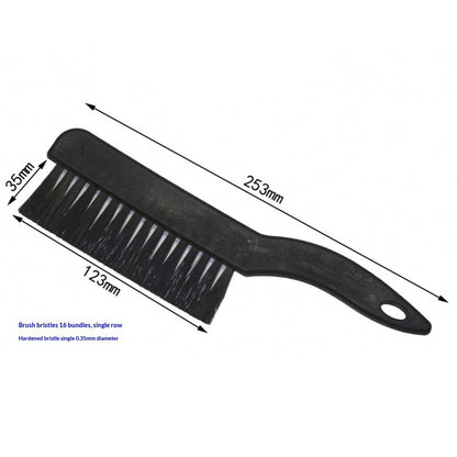 Anti-Static Wire Brush 16 Bundles Hard Steel Bristle Industrial Cleaning Brush for Metal Surface Rust Removal