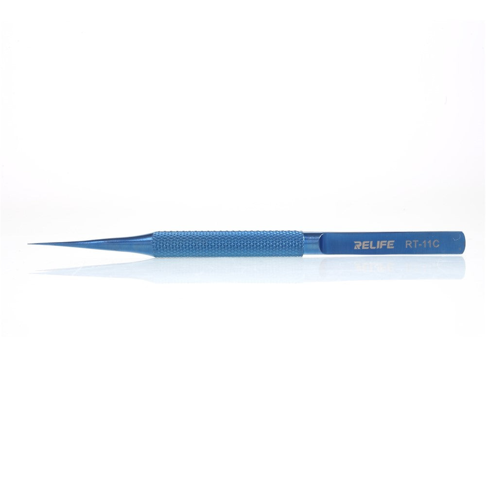 RELIFE RT-11C 0.15mm Ultra High Precision Flying Wire Tweezer for Mobile Phone Mainboard Maintenance