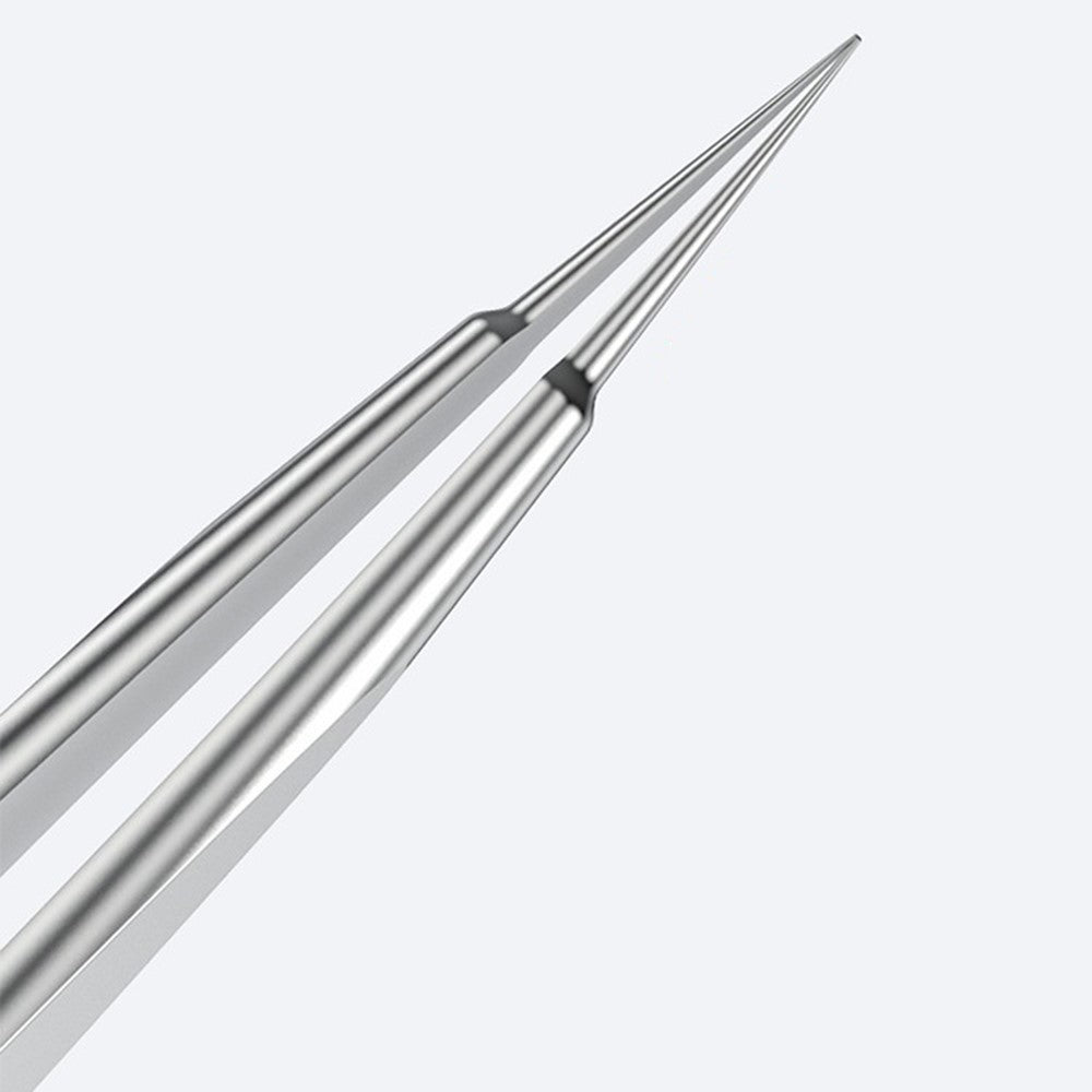 QIANLI INEEZY YK-02 Hand-polished Non-magnetic Precision Stainless Steel 0.1mm Wide Type Pointed Tweezers
