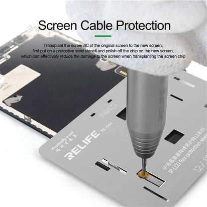 RELIFE RL-044 4Pcs/Set LCD Screen Planting Tin Network Mesh + Steel Cable Protecting Mesh for iPhone 6S