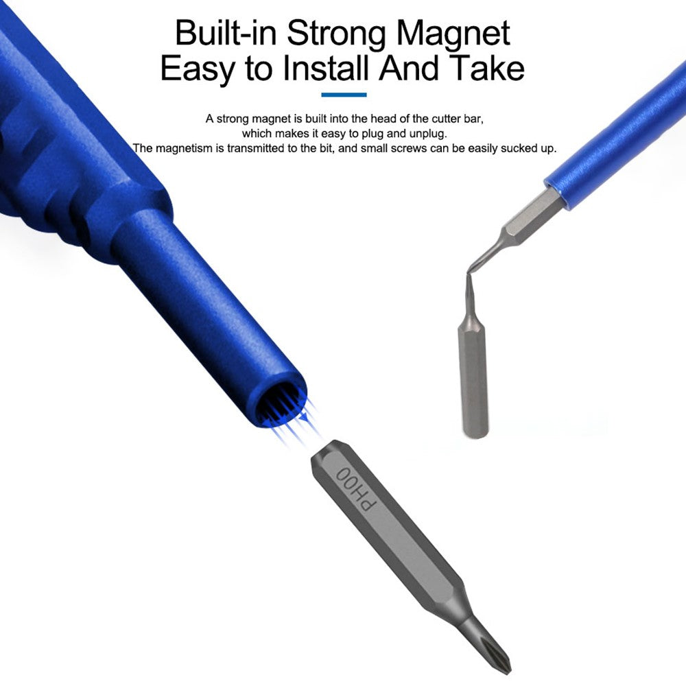 SUNSHINE SS-5118 25-in-1 High Performance Screwdriver Set with Groove Magnetic Storage Organizer Mobile Phone Screen Replace Repair Tools