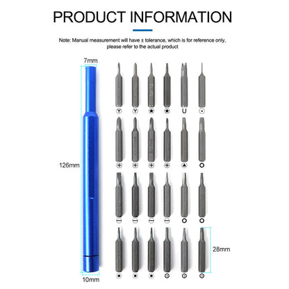 SUNSHINE SS-5118 25-in-1 High Performance Screwdriver Set with Groove Magnetic Storage Organizer Mobile Phone Screen Replace Repair Tools