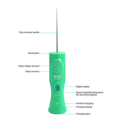RELIFE RL-056CE Smart Cutting Glue Remover 6-speed Adjustable Phone LCD Screen Hard Gel Remover Cutter