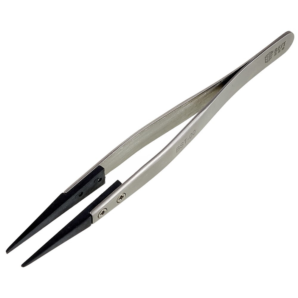 BEST BST-00 Anti-Static Tweezers PPS Plastic Head Tweezers Mobile Phone Tablet Precision Repairing Tool