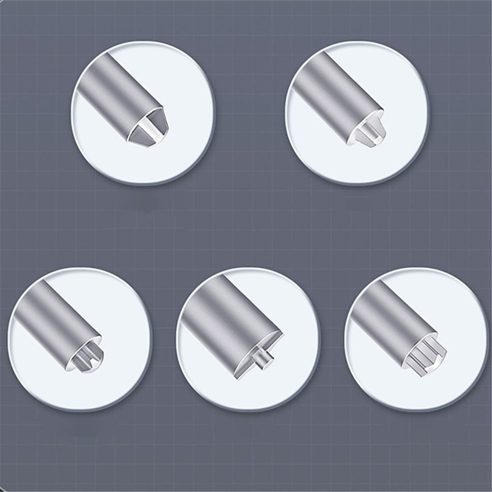 QIANLI 3D Screwdriver with Magnetic Bit Head Non-Slip Screwdriver Maintenance Repair Tool for Mobile Phones