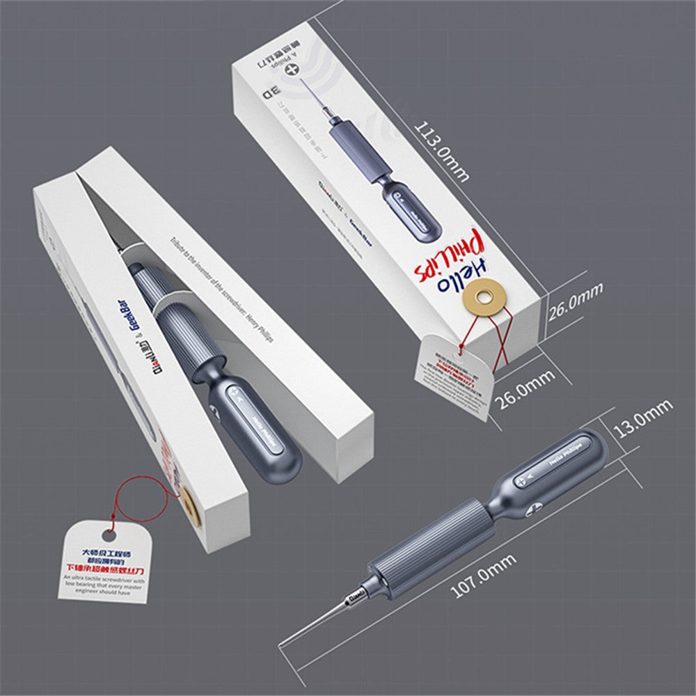 QIANLI 3D Screwdriver with Magnetic Bit Head Non-Slip Screwdriver Maintenance Repair Tool for Mobile Phones