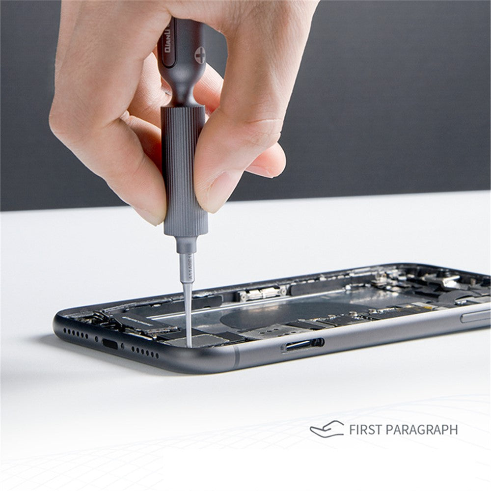QIANLI 3D Screwdriver with Magnetic Bit Head Non-Slip Screwdriver Maintenance Repair Tool for Mobile Phones