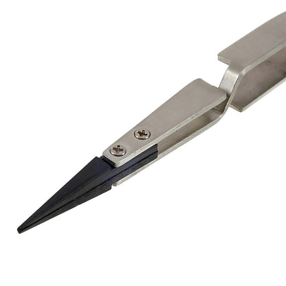 JAKEMY JM-T10-12 Precision Anti-Static Tweezers Stainless Steel ESD Curved / Straight Electronic Tweezers Forceps for Mobile Phone Repair
