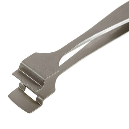 BEST BST-91-4L Stainless Steel Crystal Wafer Tweezers L-shaped Anti-slip Clips Tools for Mobile Repair