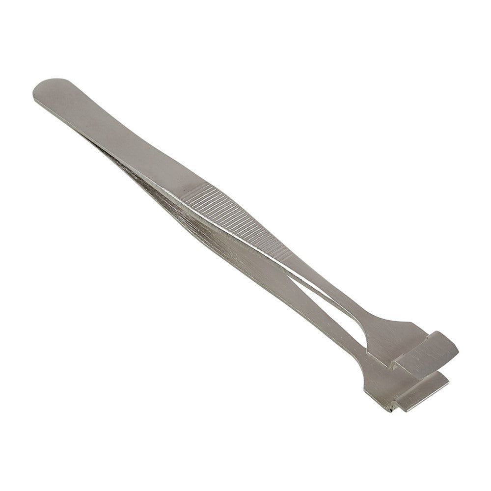 BEST BST-91-4L Stainless Steel Crystal Wafer Tweezers L-shaped Anti-slip Clips Tools for Mobile Repair
