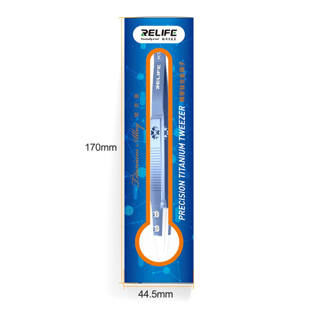 RELIFE RT Precision Ceramic Tweezers Titanium Alloy High Temperature Resistant Tweezers